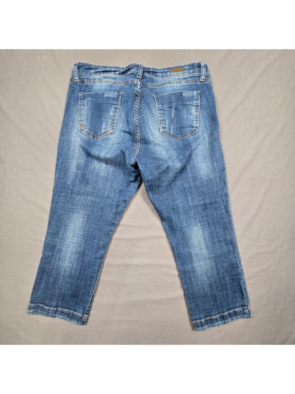 Kut From The Kloth Womens 12P Lauren Crop Straight Leg Petite Jeans Medium Wash - Picture 5 of 6